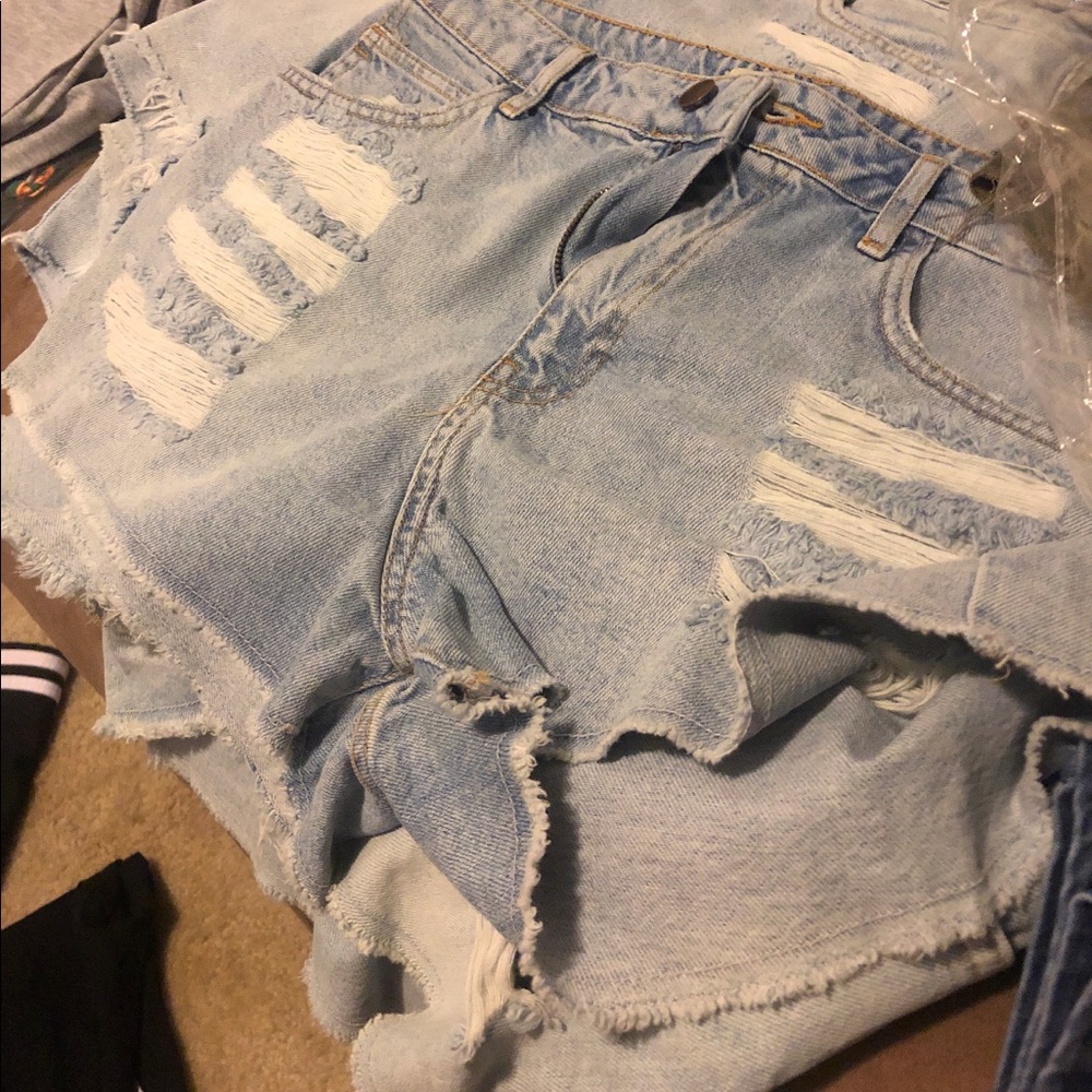 Jean distress Shorts